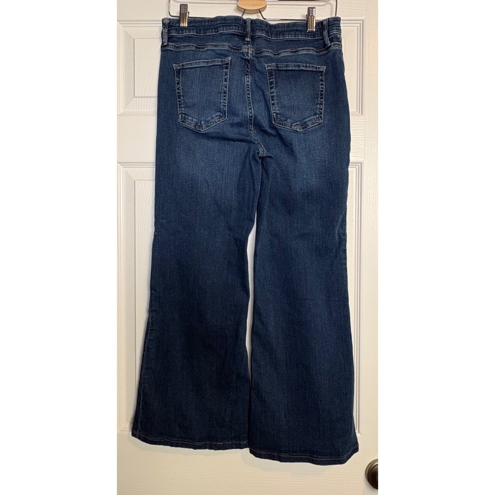 Pilcro Anthropologie Jeans Womens 29 High Rise Wide Leg Pintuck Denim - Picture 3 of 12